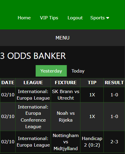 vip bet won ticket